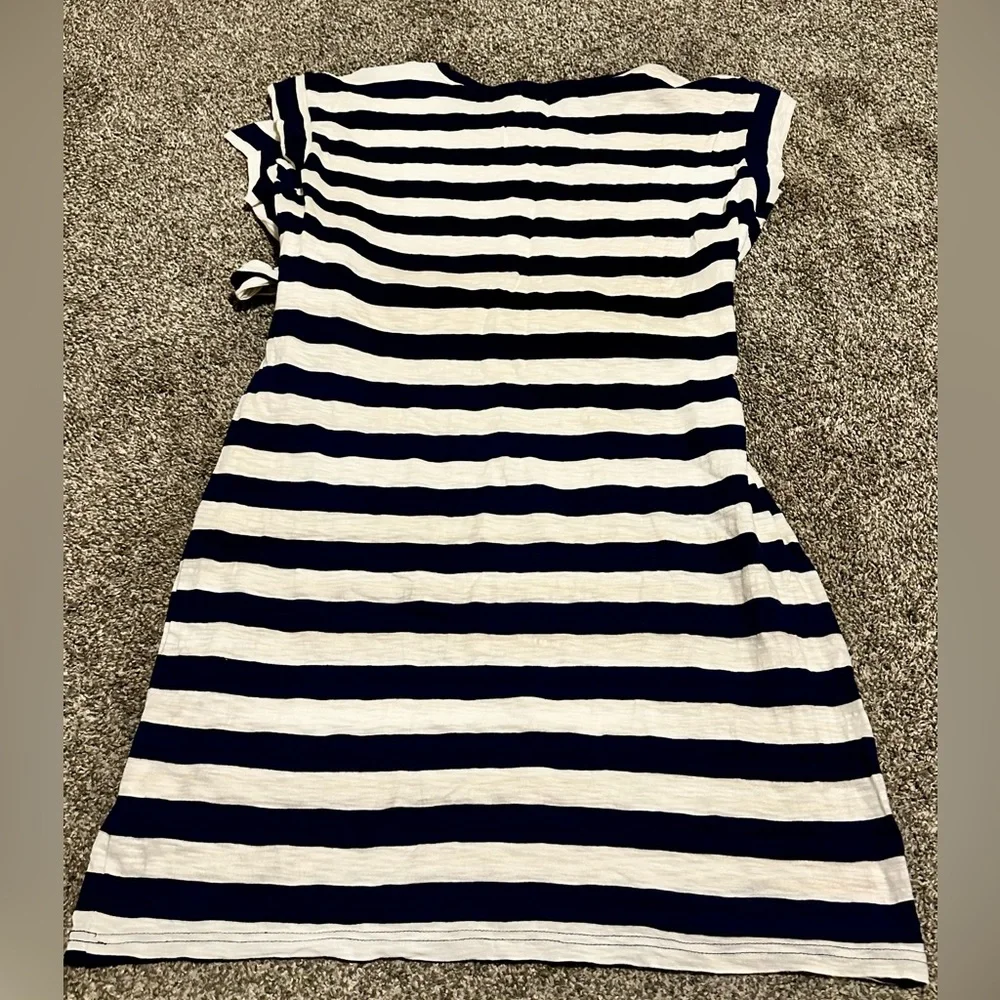 JCrew Factory Striped T-shirt Dress - Picture 2 of 6